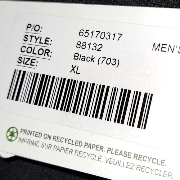 North End 88132 Men's Golf Unlined V-neck Wind Shirt/Windbreaker NWT,XL,Black - Picture 6 of 14